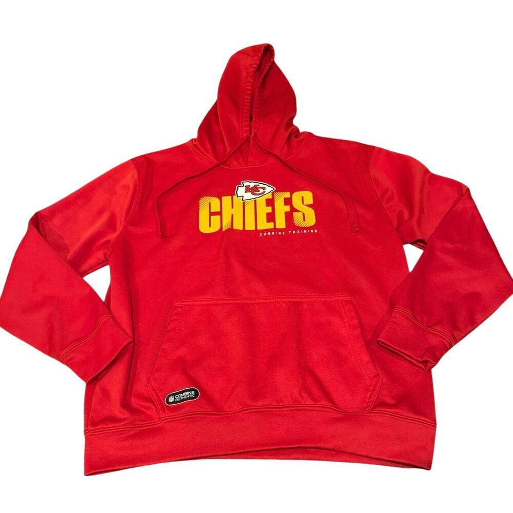 Kansas City Chiefs NFL Combine Red Hoodie Men's Size M